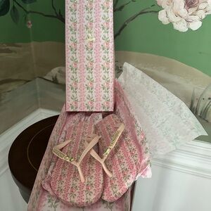 Love Shack Fancy Havaianas Pink Floral Flip Flops